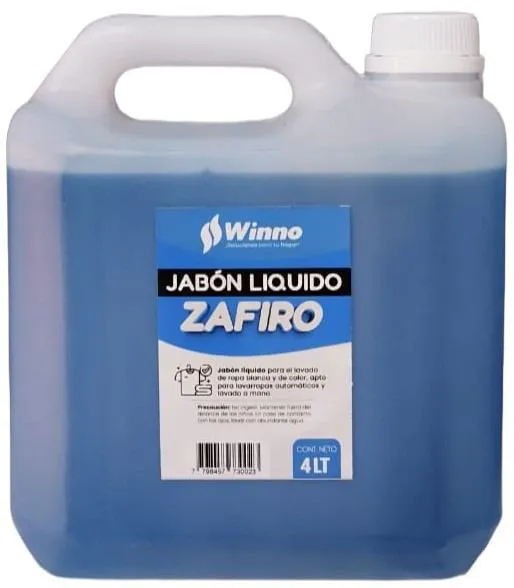 JABON LIQUIDO ZAFIRO WINNO X 4 LT