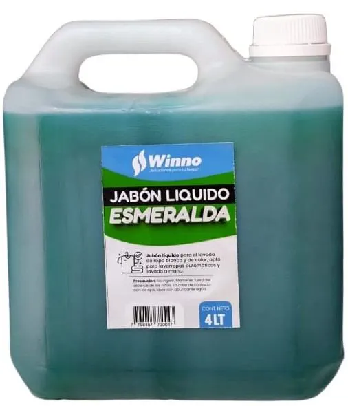 JABON LIQUIDO ESMERALDA WINNO X 4 L