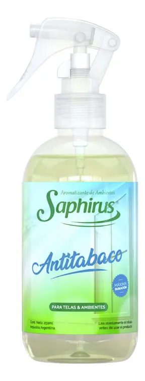 Aromatizador Textil Anti Tabaco Saphirus 250 ml