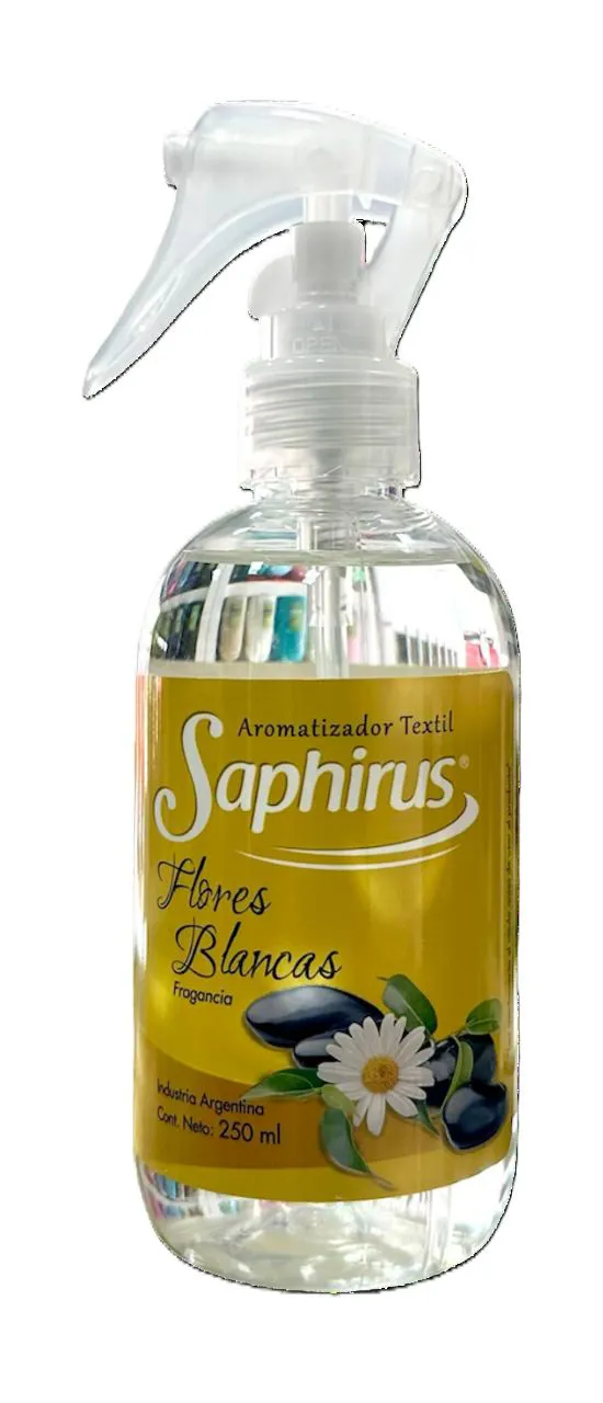 Aromatizador Textil Flores Blancas Saphirus 250 ml