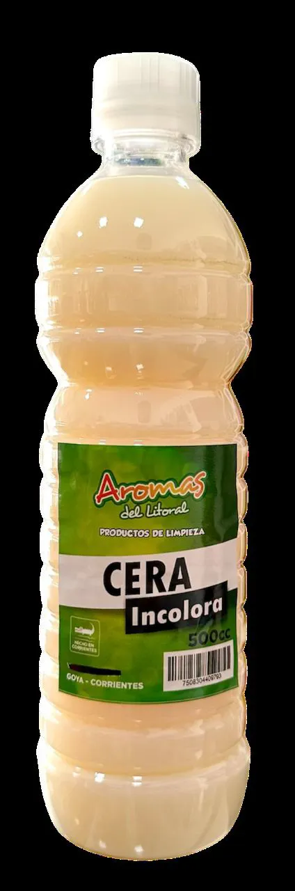 CERA INCOLORA AROMAS X 500 CC